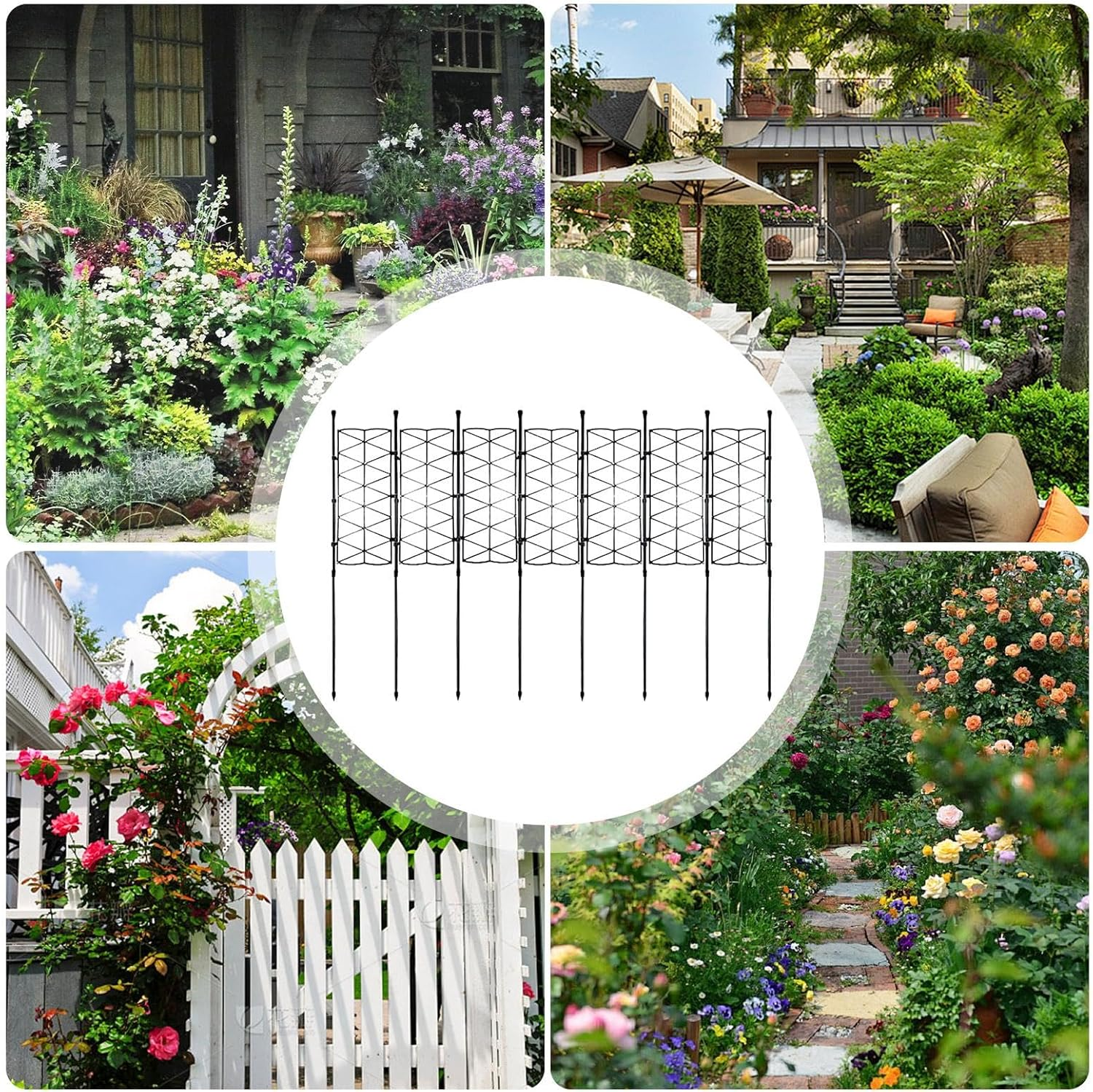 Indoor Plant Trellis,Lattice Frame Stake for Houseplant Support - Garden Climbing Plant Support Stand for Clematis, Sweet Peas, Roses, Morning Glories image number 3