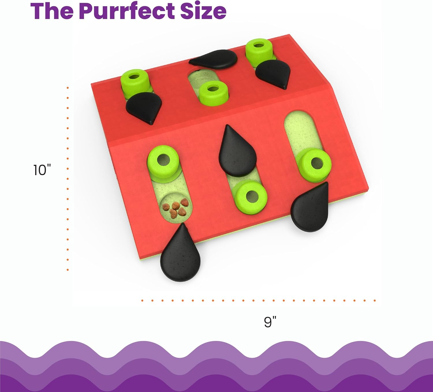 Petstages Nina Ottosson by Melon Madness Puzzle & Play - Interactive Cat Treat Puzzle image number 4