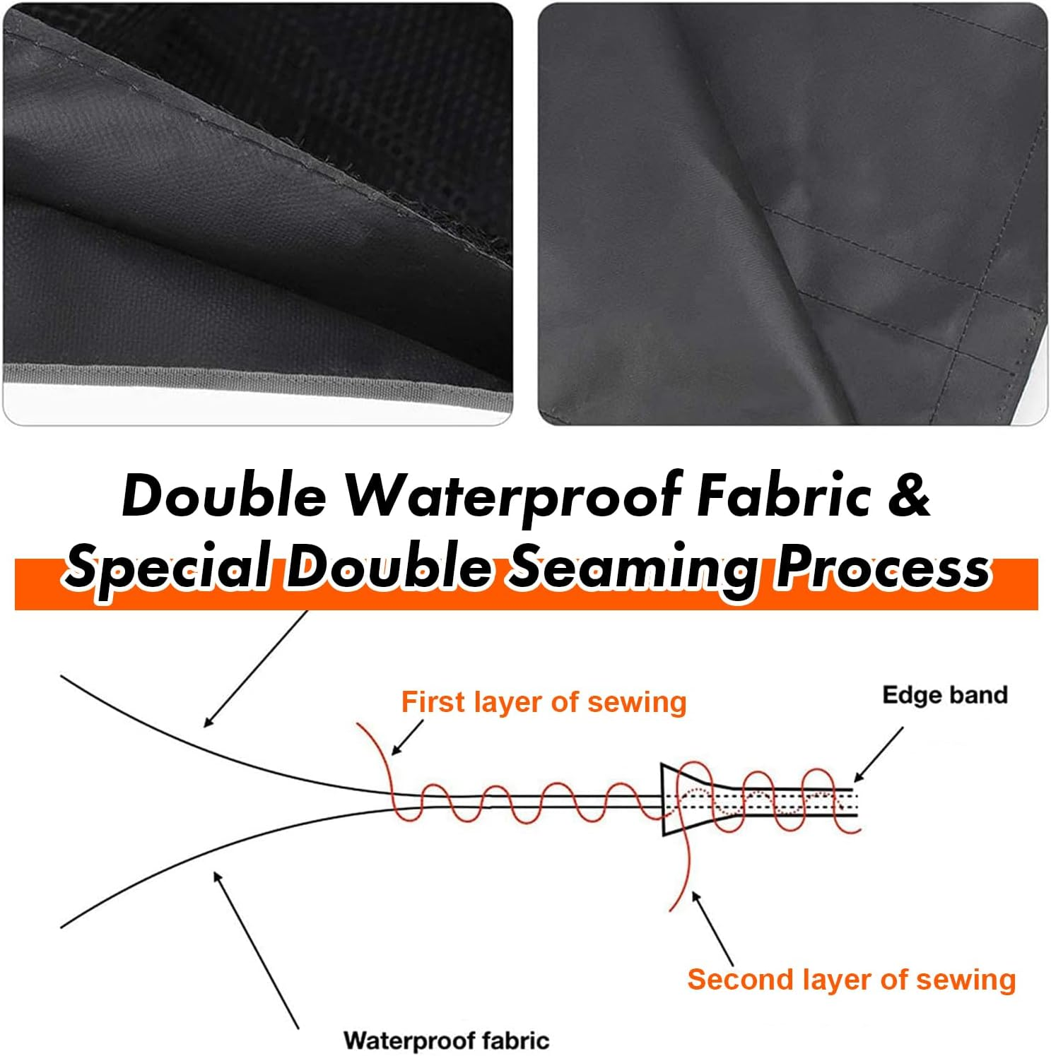 SURDOCA Car Trunk Organizer, 4Rd Gen [8 Times Upgrade] Super Capacity Car Hanging Organizer,Equipped with 4 Magic Stick,Car Trunk Tidy Storage Bag with Lids, Space Saving Expert (Xl-110X48Cm, Grey) image number 4