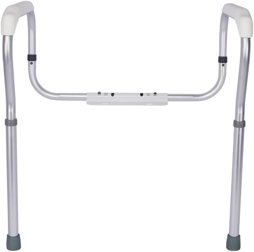 Toilet Safety Rails,Stand Alone Toilet Frame,Adjustable Bathroom Toilet Handrail,Non Perforated Toilet Armrest,Removable Assist Devices,For Elder,Pregnant Woman, Disabled People image number 6