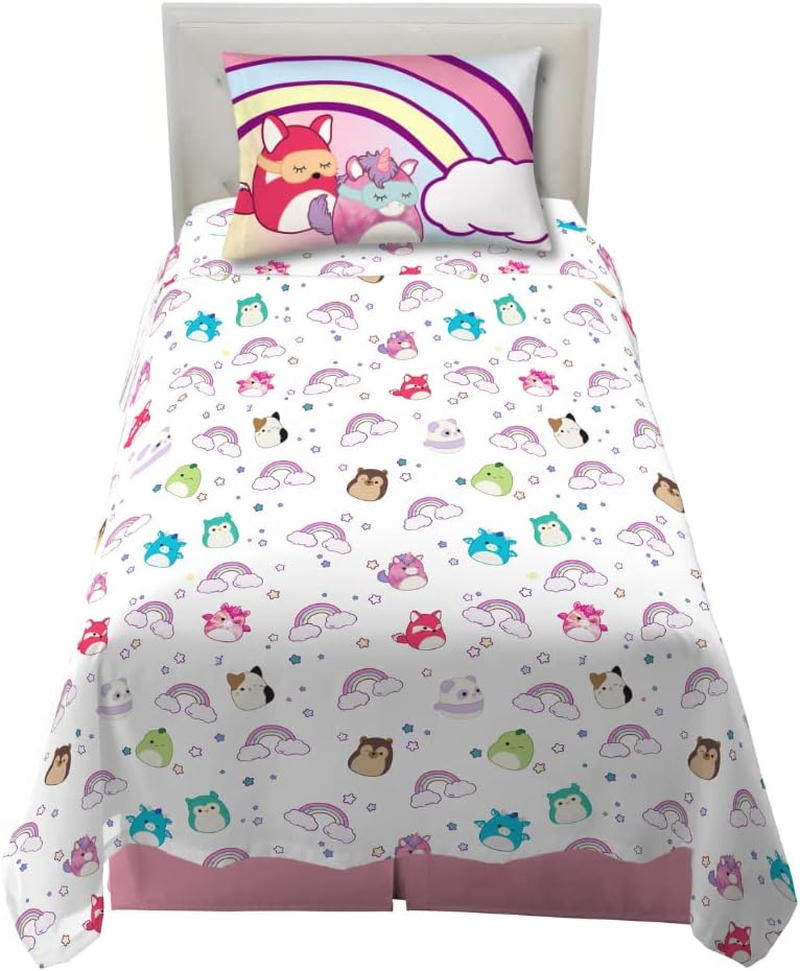 Franco Jazwares Squishmallows Bedding Super Soft Microfiber Sheet Set, Twin XL, By image number 4