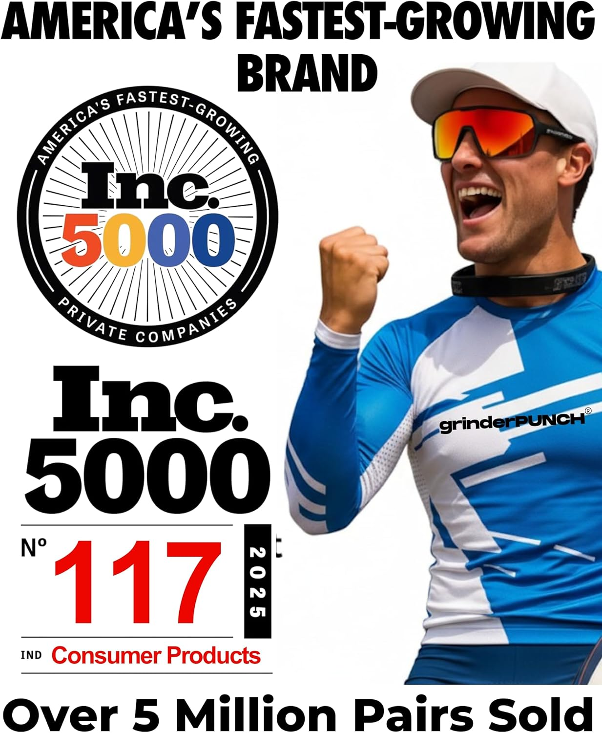 Grinderpunch Polarized Sports Sunglasses Men Women Cycling Running Baseball Golf Cricket UV Protection Sun Glasses - Polarized Black image number 4