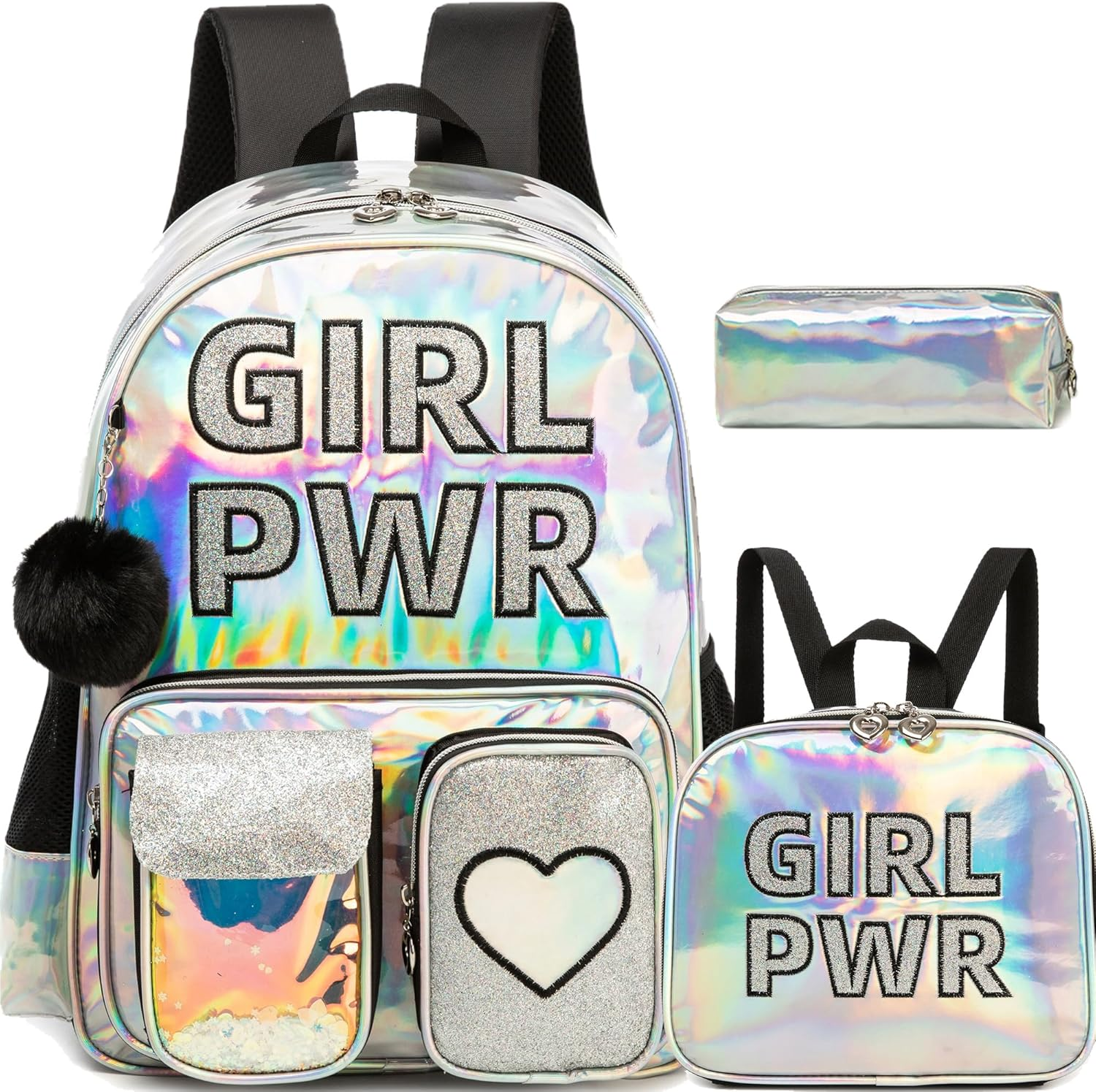 Htgroce Girls Unicorn Clear School Backpack Lightweight Little Kids Backpack