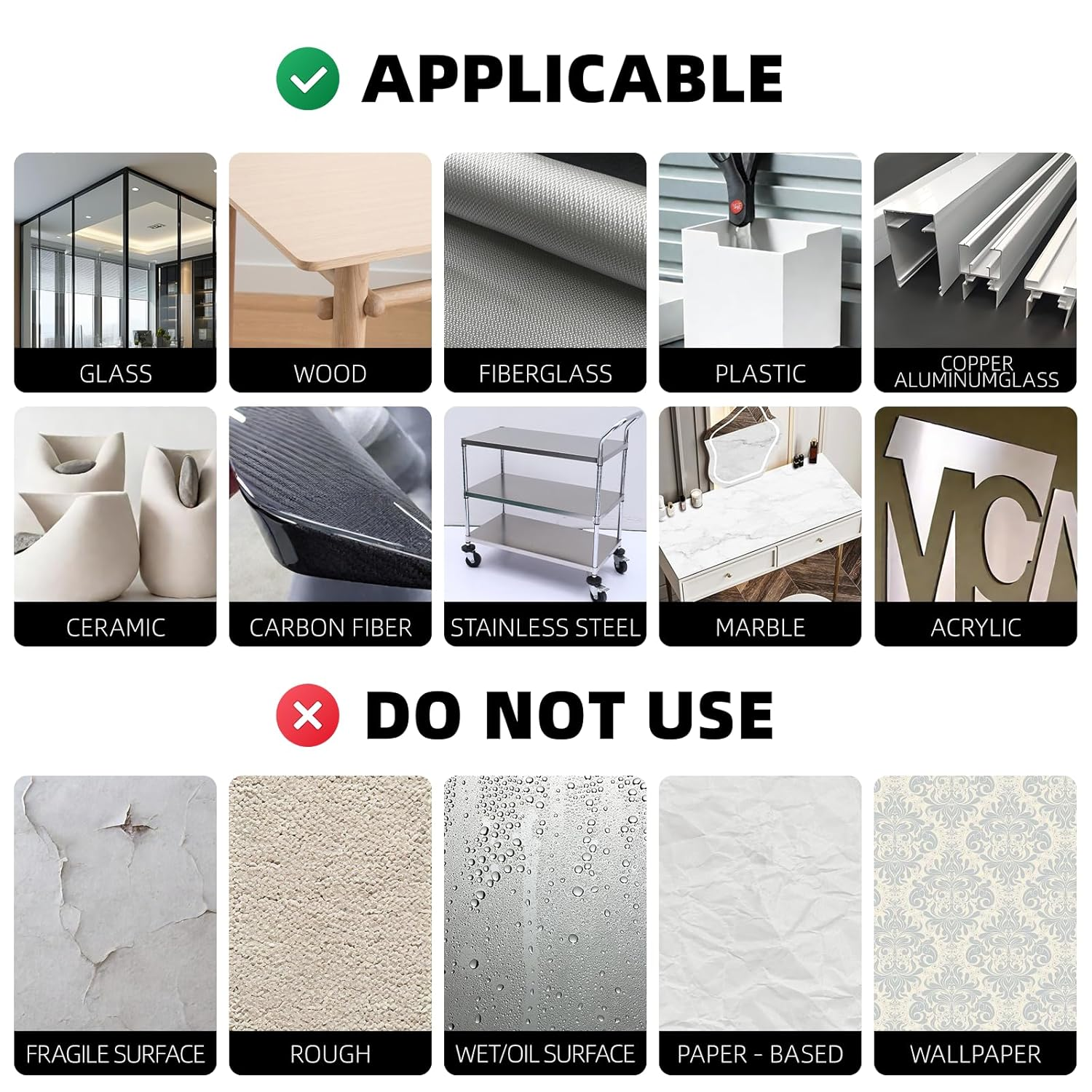 2 Pcs Nano Double Sided Tape for Photo, Mat, Craft, Mounting Tape Washable, 3 Meters image number 1