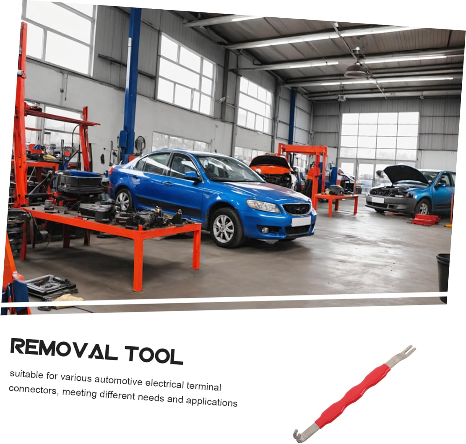 NOLITOY Automotive Terminal Pin Wiring Harness Connector Separator Metal Electrical Connector Separator Tool for Vehicle Electronics Repair Mechanics image number 2