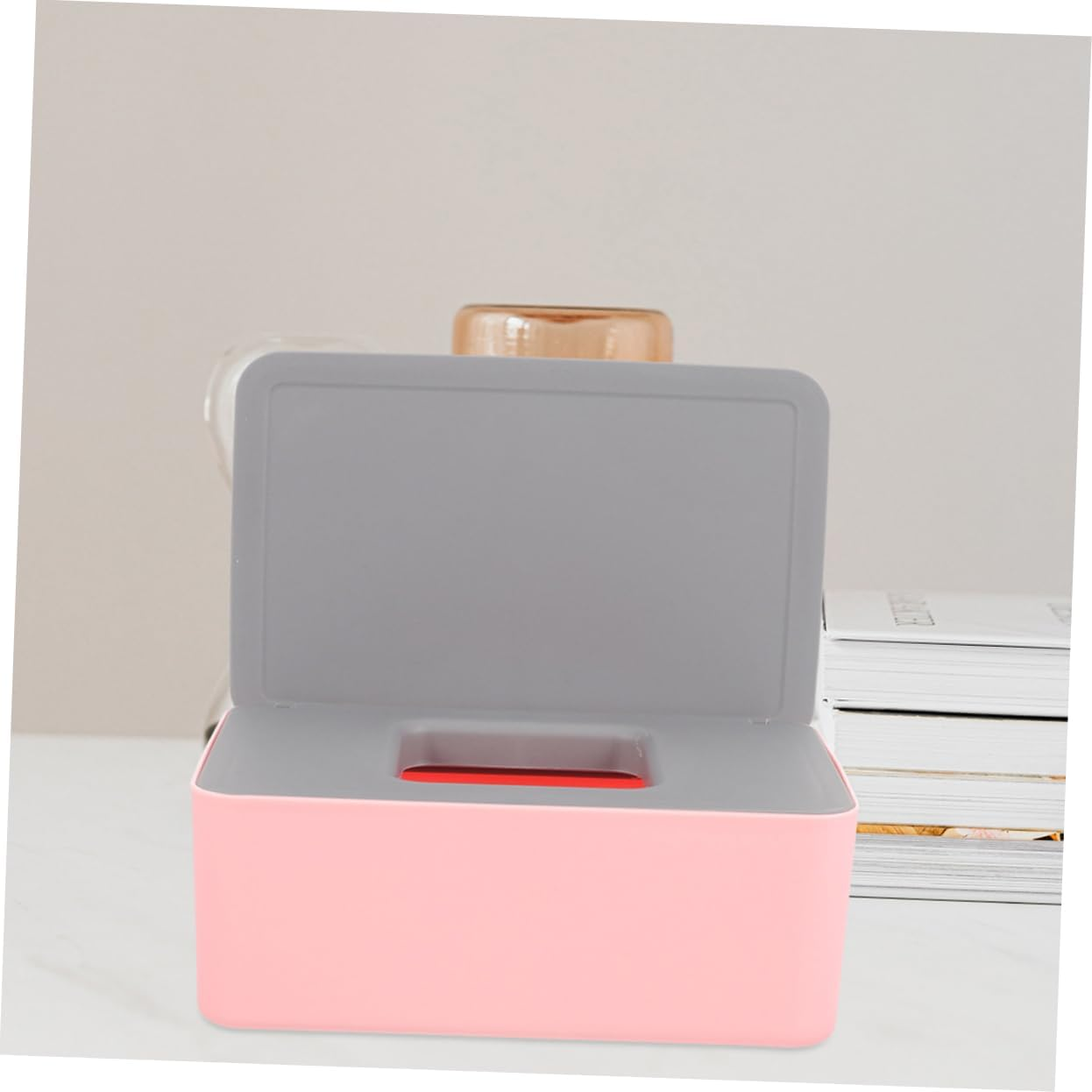 2Pcs Wet Tissue Case Portable Wipes Dispensers Refillable Wipe Holder Elegant Seal for Home Travel image number 4