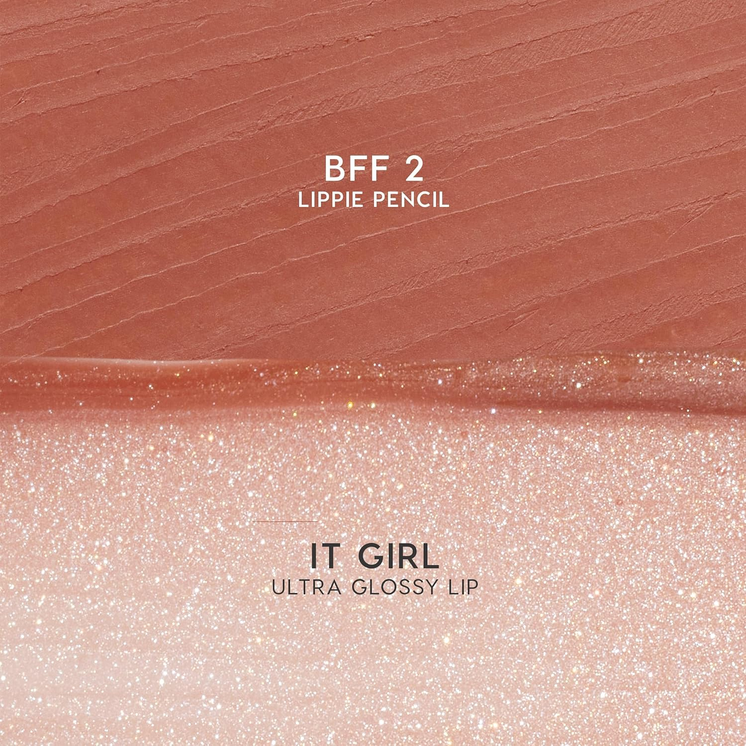 Colourpop Best Besties Lip Pencil & Gloss Duo - Shimmery Nude Lip Combo for Definition & Shine - Includes Shades BFF 2 & It Girl (2 Count) image number 2
