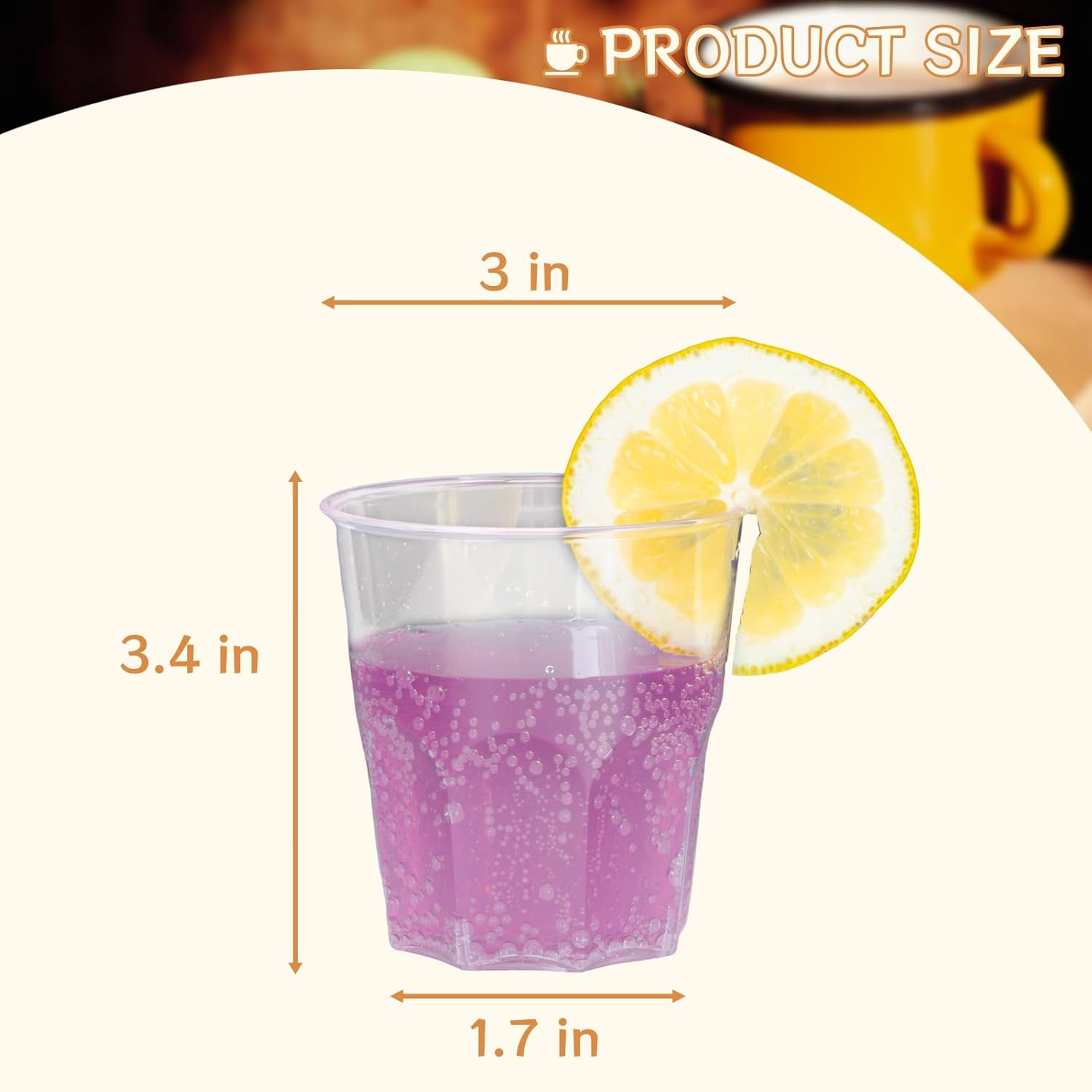 50 Pcs Clear Reusable Plastic Cups Durable Drinking Cups 240Ml Elegant Party Wine Glassestumblers Shot Cup for Home Decor Party Weddings Birthdays Camping(8 OZ) image number 4