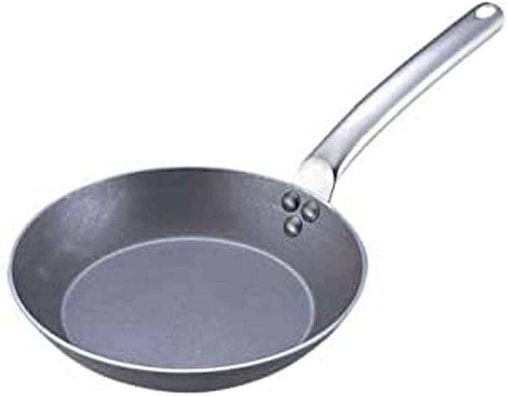 De Buyer 5130.20 Carbone plus round Frying Pan with Stainless Steel Cold Handle, 20 Cm Diameter image number 1