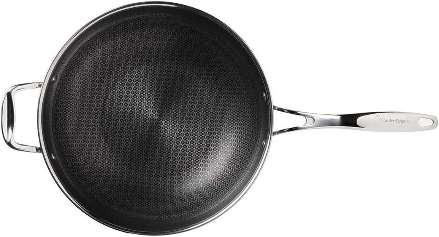 Stanley Rogers Matrix Non-Stick Wok Pan 32Cm &ndash; Tri-Ply Stainless Steel Cookware for Induction and Stove Cooking &ndash; Premium Kitchen Pan for Stir Frys and Saut&eacute;ing image number 1