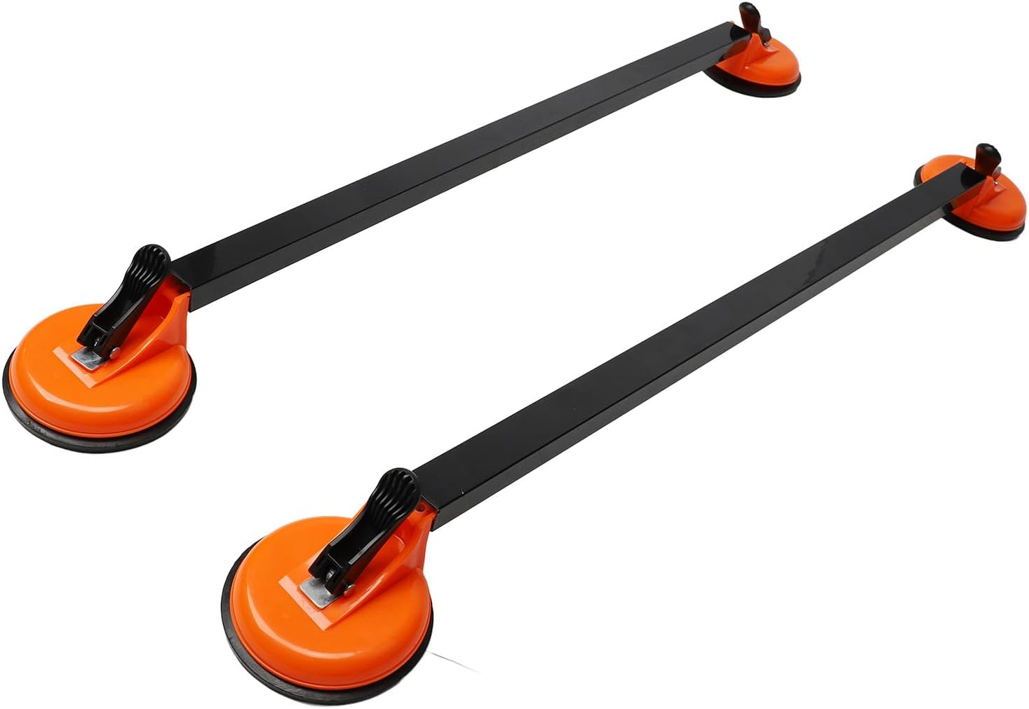 Car Roof Rack Cross Bars, 2Pcs 36.22 Inch Square Steel Tube Suction Mount Rooftop Cargo Luggage Carrier Bars, Universal Multifunctional Car Luggage Rack for Suvs, Sedans And image number 4