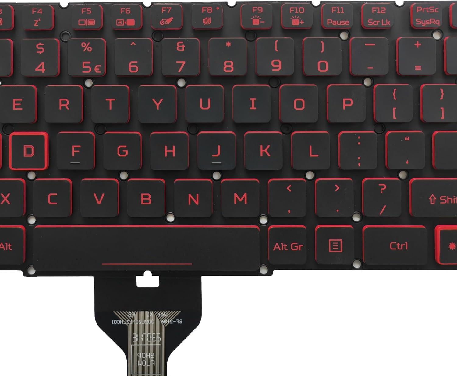 WWGTMC Replacement Keyboard for Acer Nitro 5 AN515-55 AN515-56 AN515-57 AN515-58 AN515-45,AN517-52 AN517-53 AN517-57 AN517-41 AN517-45, Predator Helios 300 PH315-54 PH315-55 PH317-51 Series Laptop image number 5