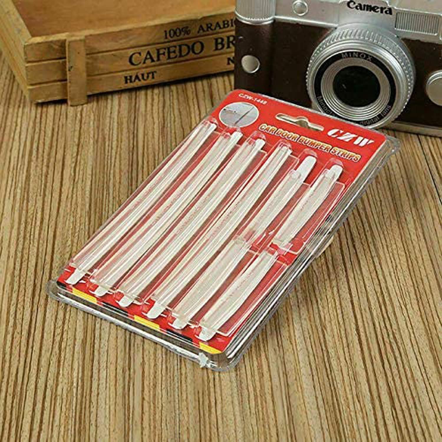 Yotsuba Car Door Edge Protector, 8Pcs/Set Car Door Edge Guard, Strip Auto SUV Scrape Guard Bumper Handle Protective Cover Sticker Universal Auto Decal Transparent image number 5