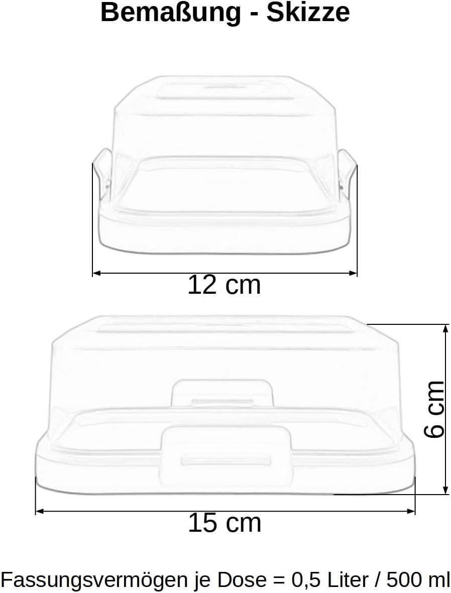 1 X High-Quality Stackable Butter Dish with Closure, Plastic Box Container, Perfect Order in the Fridge, Bpa-Free, Multipurpose, Cream-White image number 3
