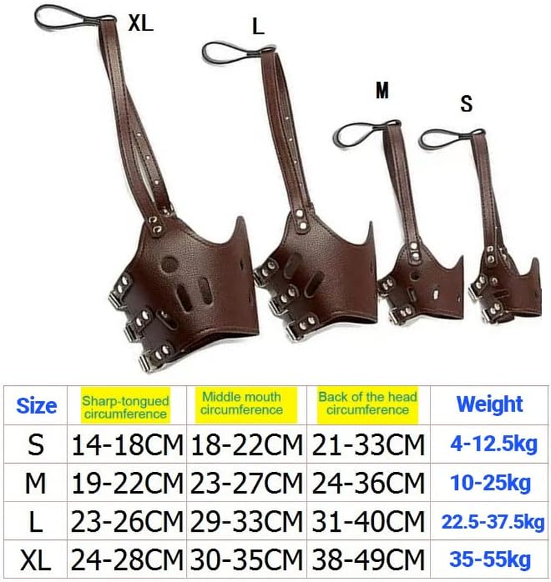 AIMALL 1PC Adjustable Leather Pet Dog Muzzle - anti Barking, Bite, and Chewing, Soft Embossed PU Material with Zinc Alloy Accessories, Ideal for Grooming & Vet Visits image number 1