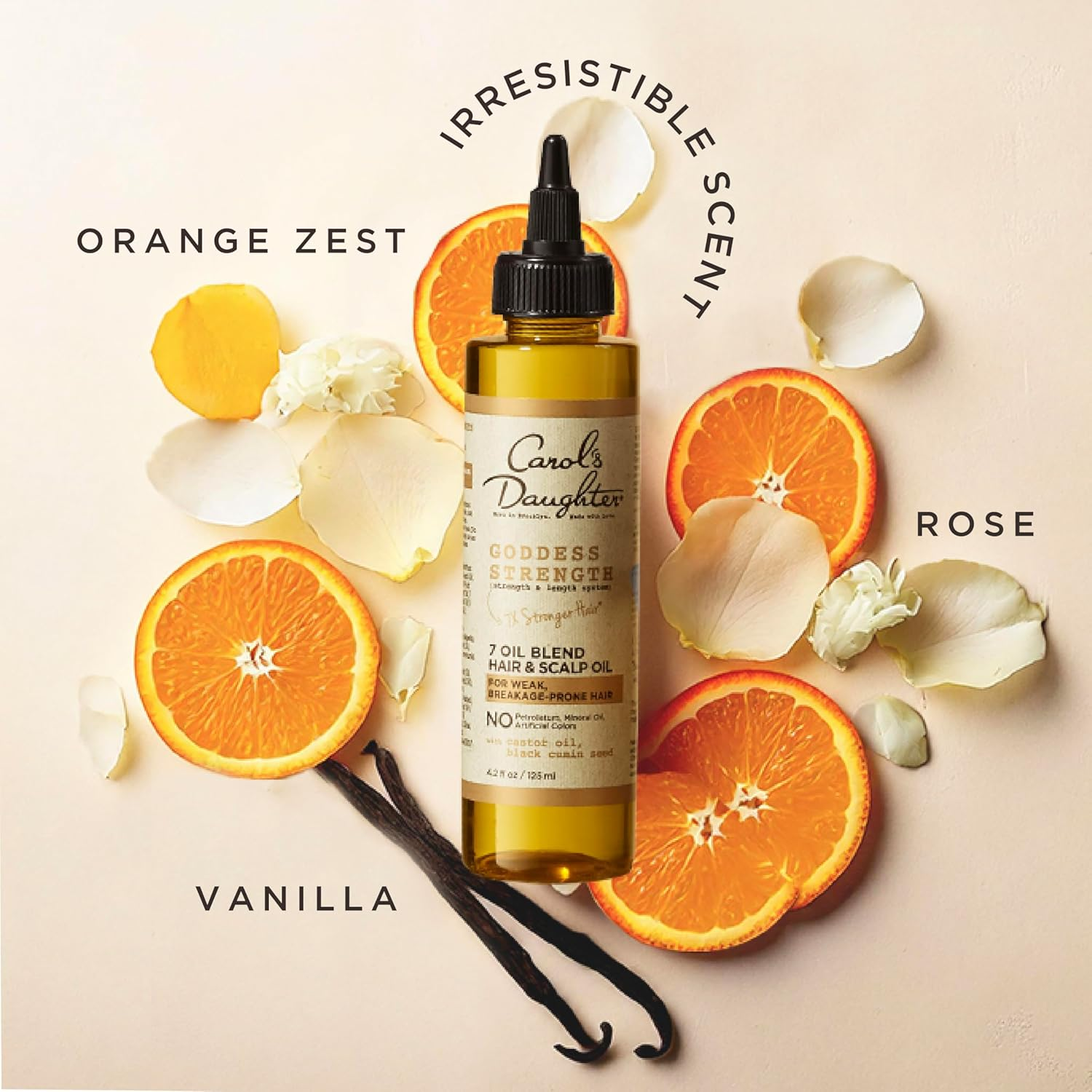 Carol'S Daughter Goddess Strength 7 Oil Blend Scalp and Hair Oil for Wavy, Coily and Curly Hair, Hair Treatment with Castor Oil for Weak Hair, 4.2 Fl Oz image number 3