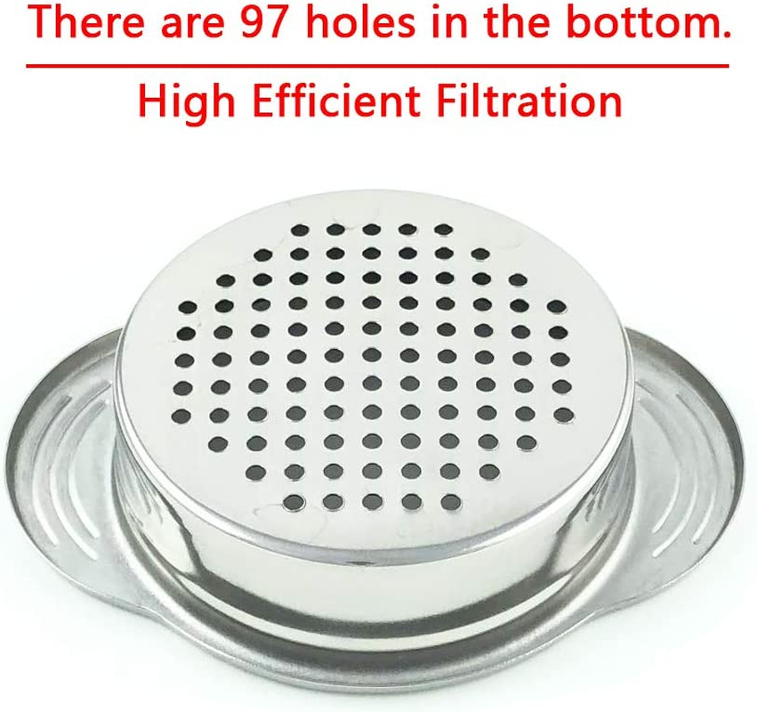 Can Strainer - Tuna Strainer - Food Grade 304 (18/8) Stainless Steel, Dishwasher Safe, Food Strainer, Can Colander, Easy to Clean, Eco-Friendly image number 1