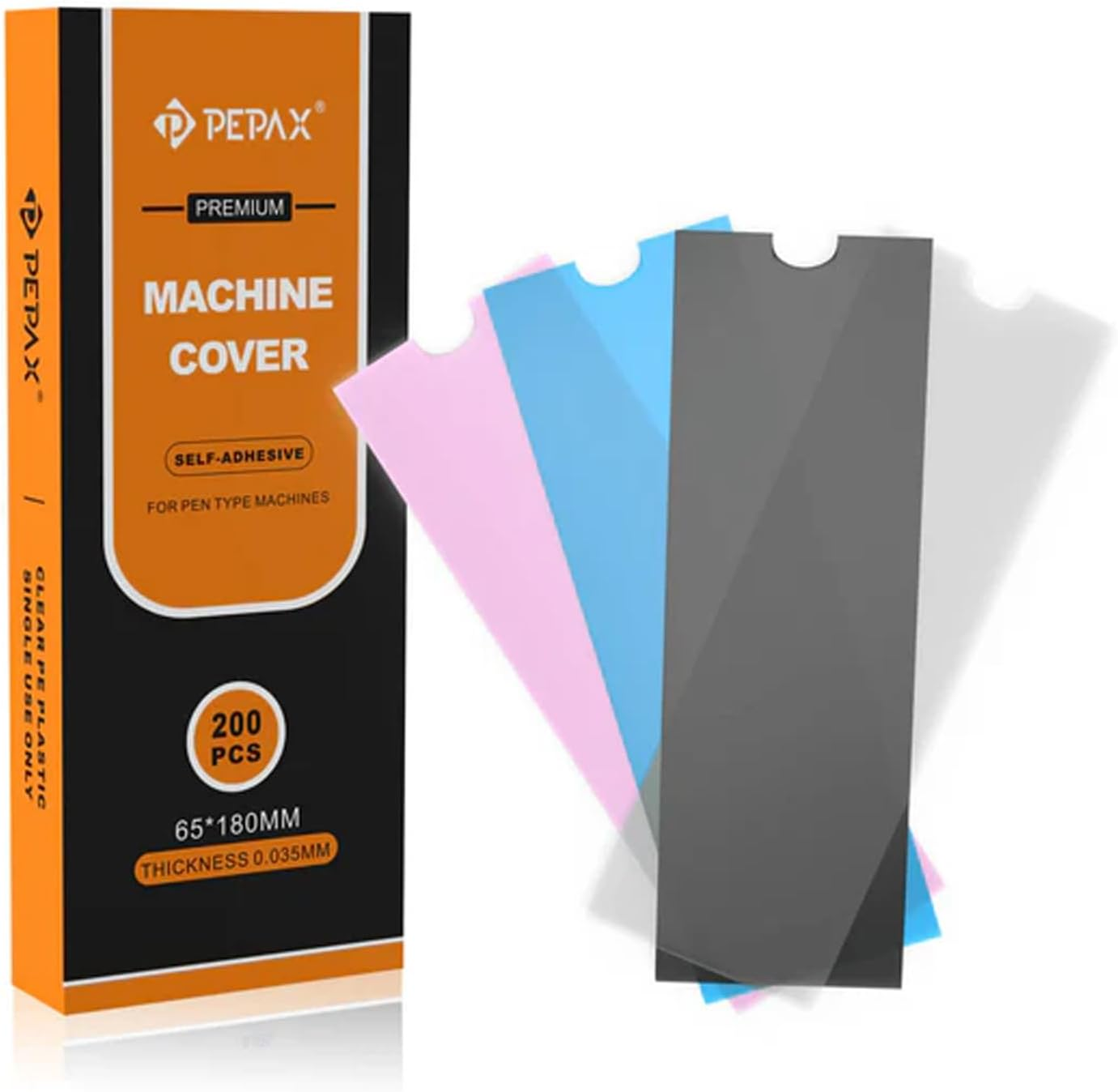 PEPAX Professional Large Tattoo Pen Bags Pack of 200 6.5 X 18 Cm White Tattoo Pen Machine Bag Disposable Tattoo Machine Covers