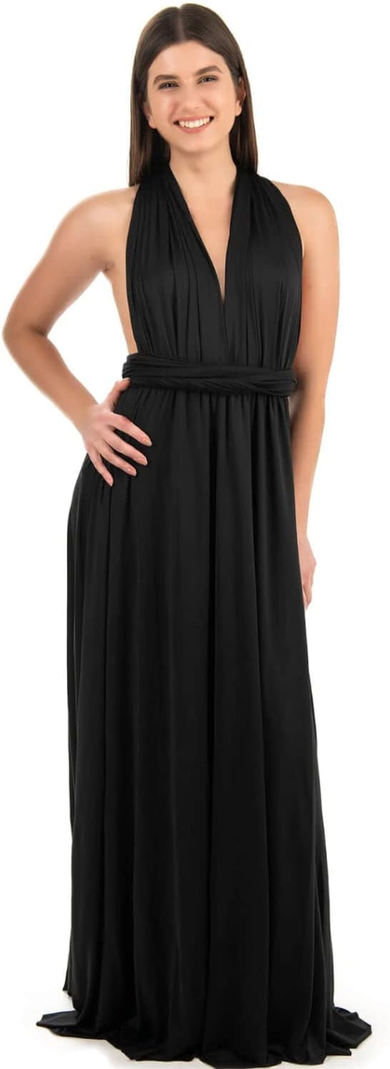 Infinity Dress - Convertible Multiway Maxi Long Transformer Gown Dress - Bridesmaid Bridal Party Wedding - Strap Wrap