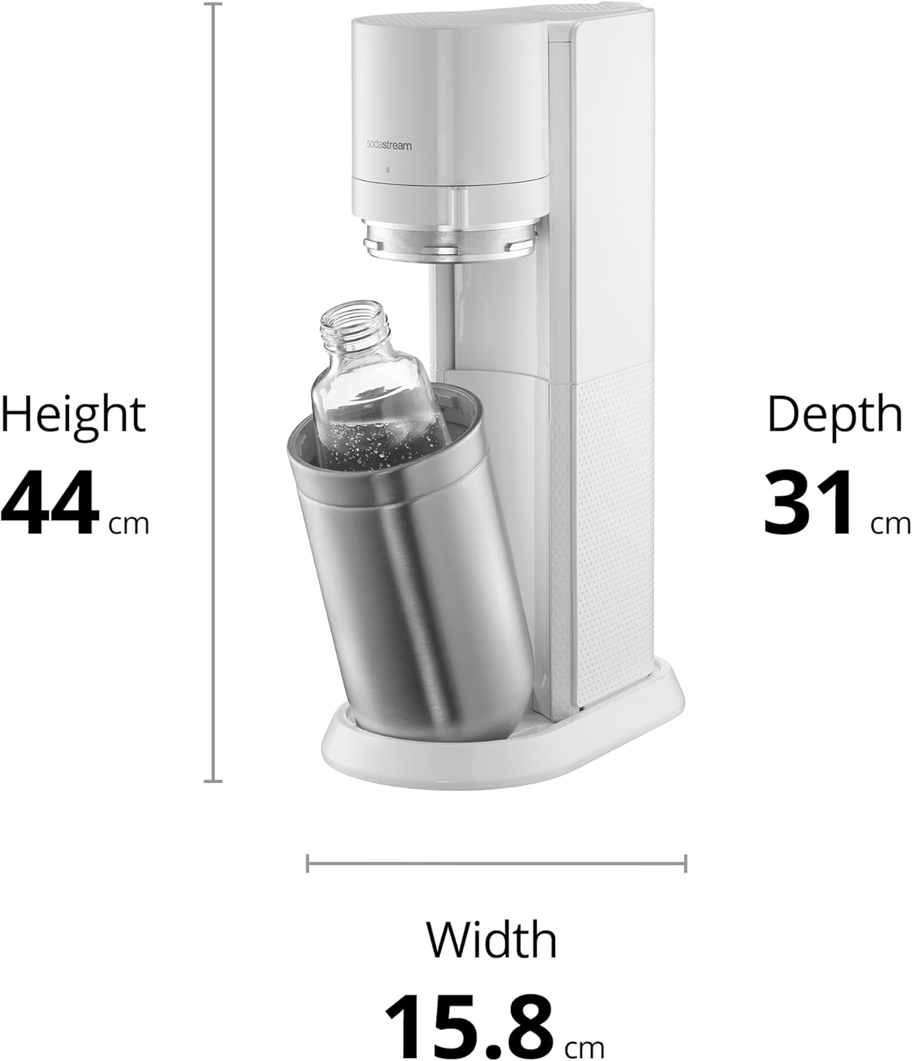 Sodastream - DUO White Sparkling Water Maker | Eco-Friendly & Stylish | Includes Glass & Plastic Bottles | Quick Connect Technology | Starter Kit image number 5