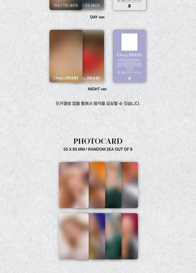Lee Chaeyeon over the Moon 2Nd Mini Album POCA Version Random Cover Package+1Ea Photostand+1P QR Card Album+2P Photocard+2Ea Sticker+Tracking Sealed CHAE YEON image number 4
