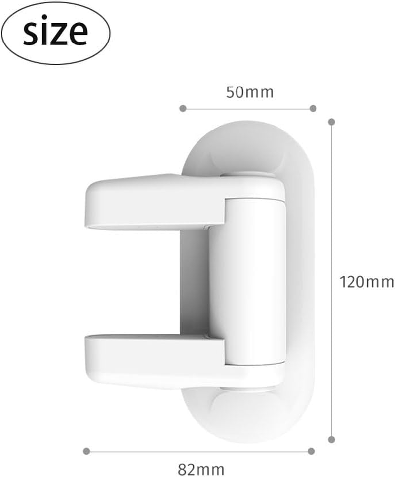 4 Pack Door Lever Lock Child Proof-White Door Locks Design for Kids Safety-Child Proof Doors & Handles 3M Adhesive (No Drilling) and Perfect for Door,Cabinet,Windows,Child-Proof & Pet-Proof image number 3