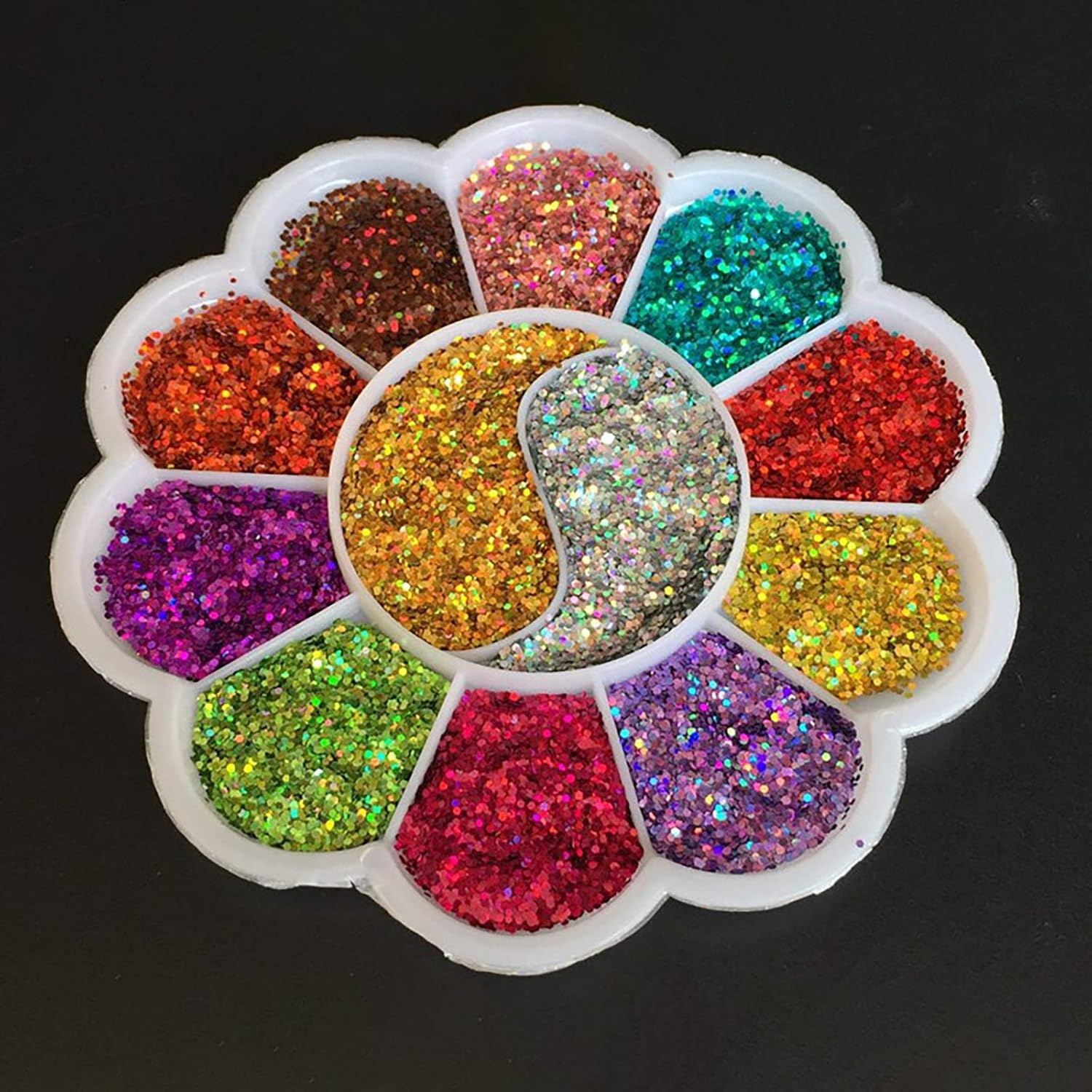 1 Pc Nail Sticker Glitter Decorative Flakes Ultra Fine Glitter Particle Nail Art Decorations Pigment Purple image number 5