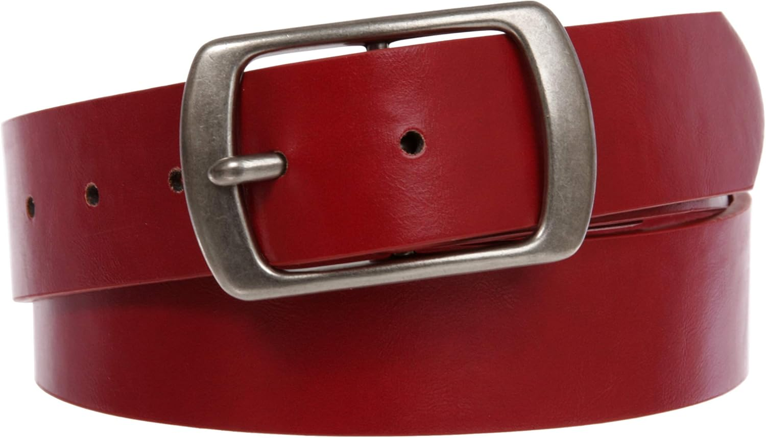 Beltiscool Women Casual PU Leather Dress Belt with Square Single Prong Buckle