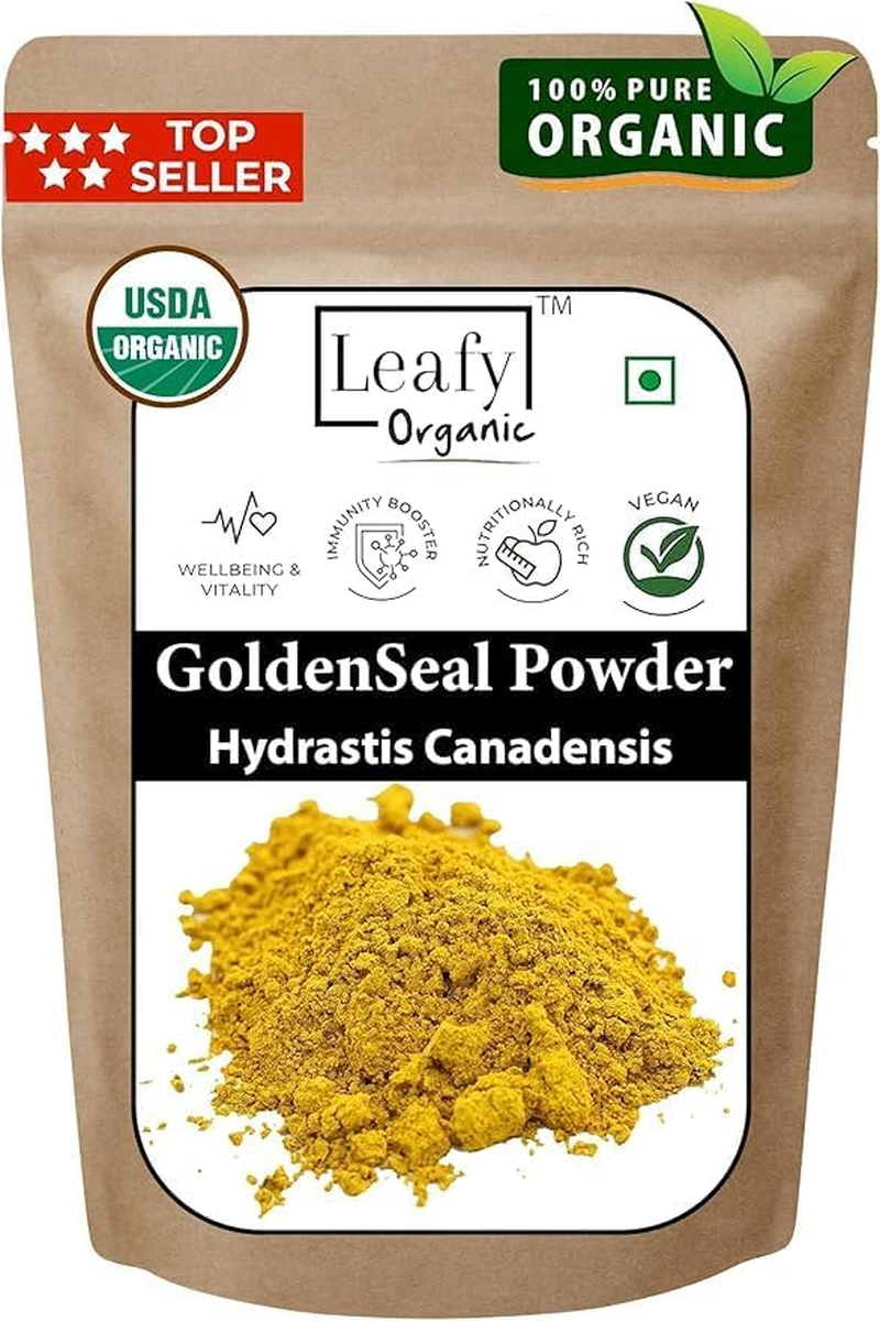 Goldenseal Root Powder - 3.5 Oz Pure Natural Goldenseal Root Powder Supplement (100Gram) image number 3