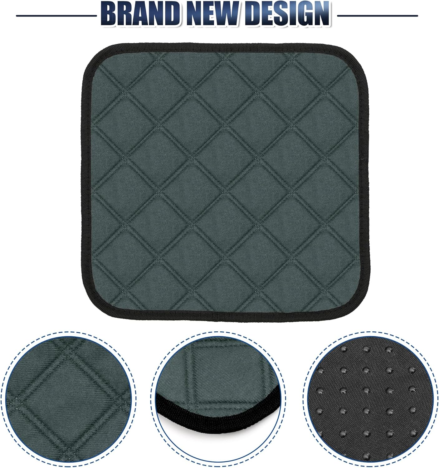 X AUTOHAUX 2 Pcs Dog Seat Cover Reuse Car Seat Cover for Dogs Reuse and Nonslip Pet Car Seat Cover XS 30X30Cm Blue Gray Fits Most Cars Suvs and Small Trucks image number 3