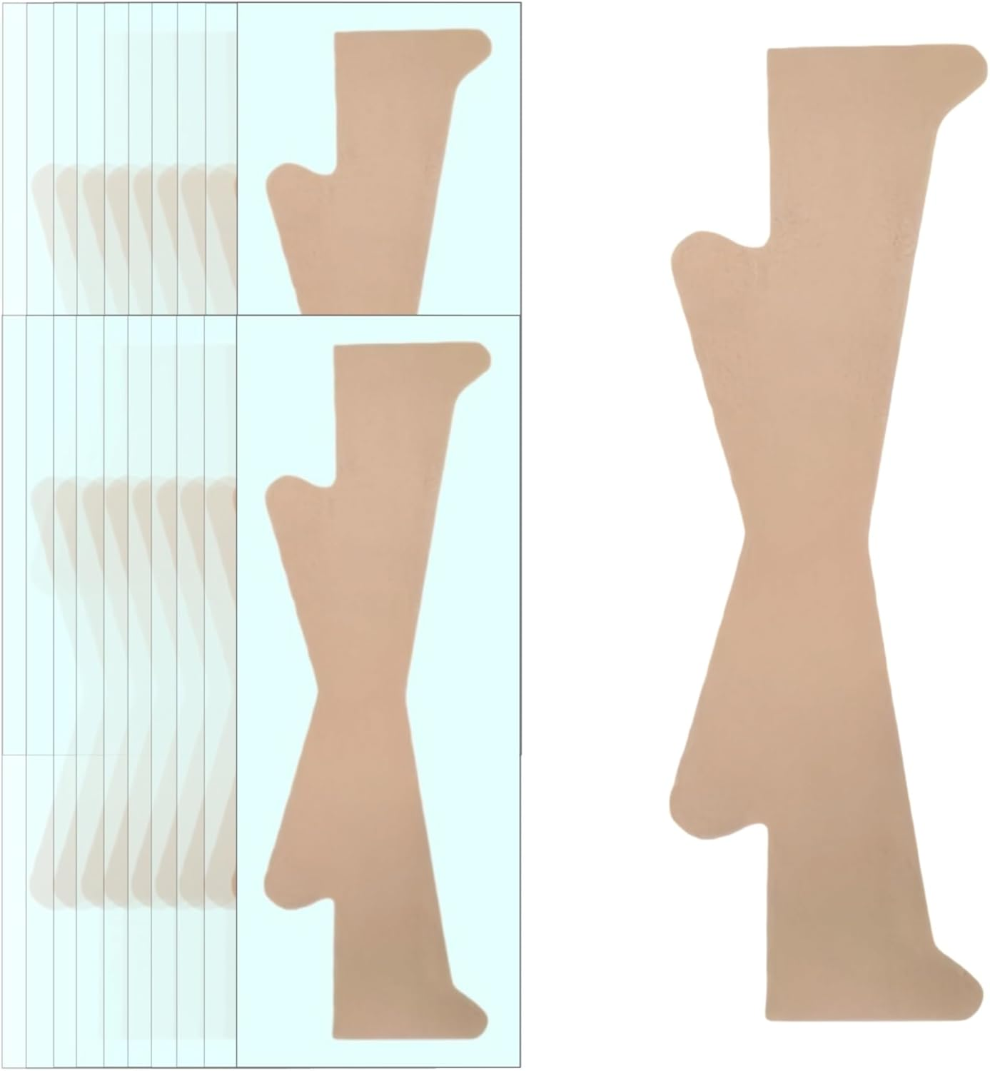 TIKIYOUN Instant Neck Lift Tape Invisible &ndash; 20 Pcs Reusable Lifting Strips for Double Chin, Jowls & Wrinkles | Ultra-Thin, Waterproof Facelift Patches for Confidence & Youthful Appearance (Neck Tape) image number 4