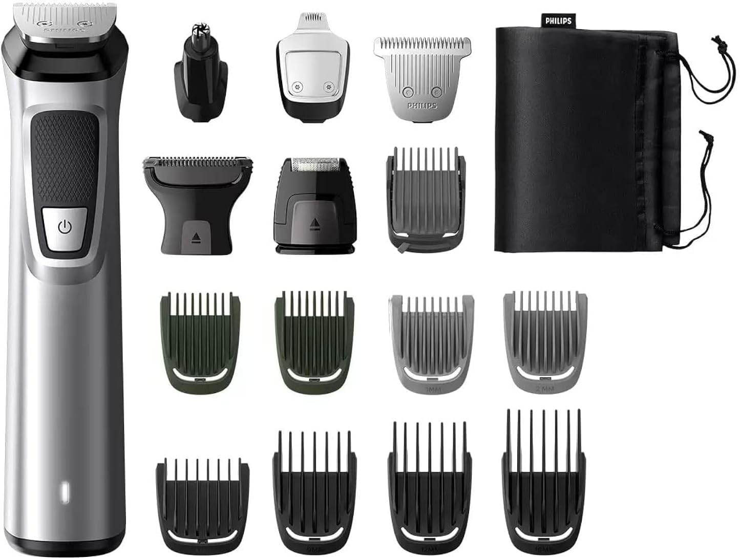 Philips Multigroom Series 7000 16-In-1 Face, Hair & Body Trimmer, MG7736/13, Silver image number 2