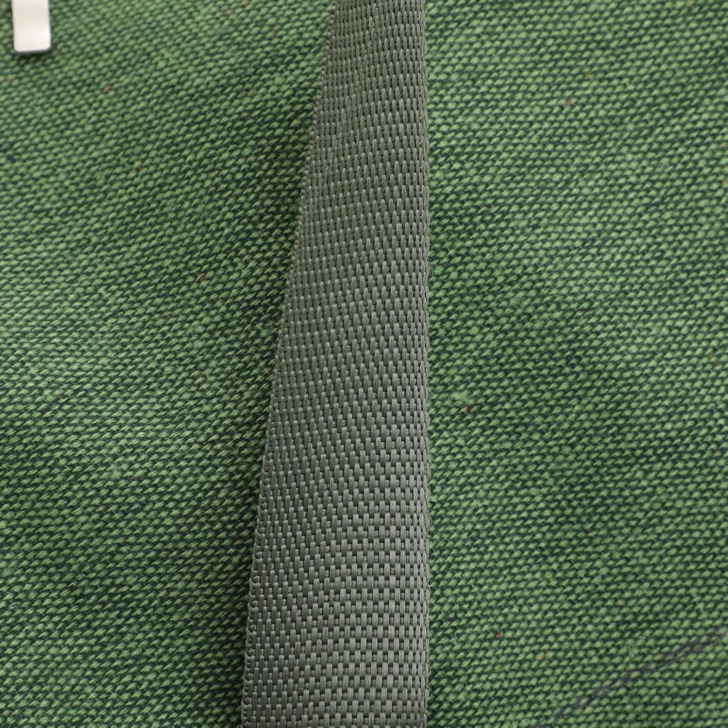 YARNOW Large Olive Green Canvas Travel Duffle Bag Zipper Heavy Duty Big Capacity Moving Luggage Tote for Clothes Bedding Storage and Hand Carry Random Color image number 5