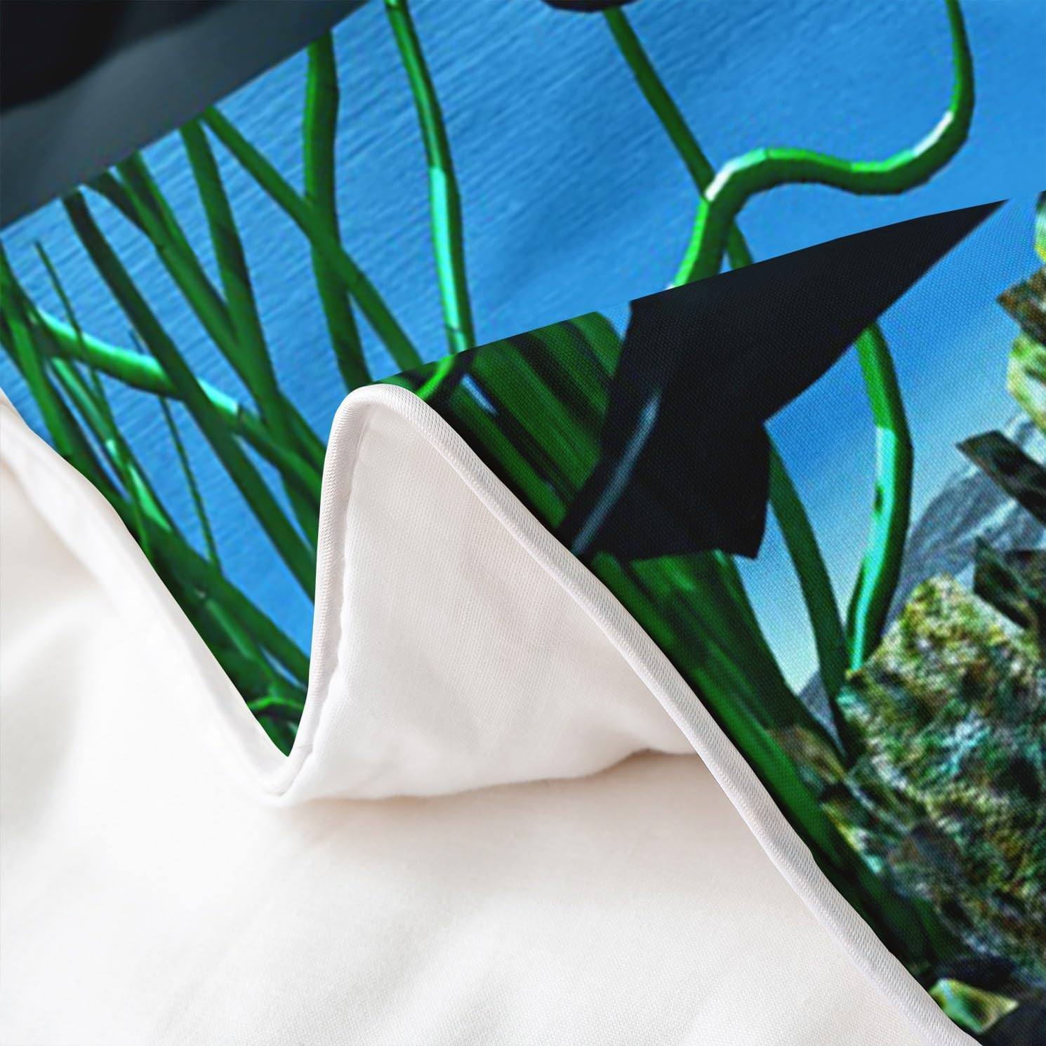 Pure Cotton Killer Whale Bed Linen Sets Orcinus Orcas Comfort Cover the Underwater World Jellyfish Duvet Cover Set for Children Girls Deep Sea Animals Sea Life Quilt Cover Children'S Room Decor 135 X image number 6