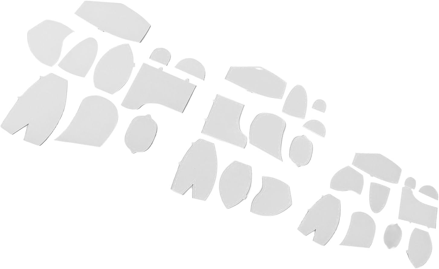 Memory Bear Template Ruler, Meaningful Art Craft Bear Sewing Template, Easy to Use, 30 Pieces Acrylic for Kindergarten image number 3