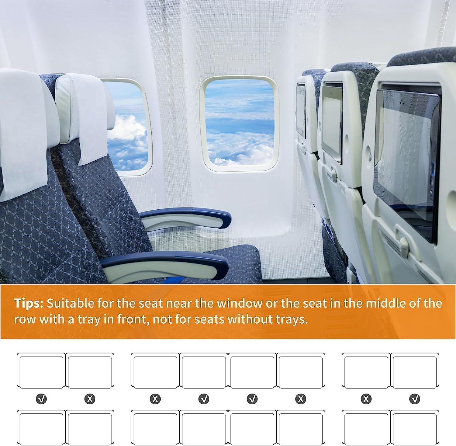 HJB VISSO Toddler Airplane Travel Bed, Airplane Footrest Seat Extender for Kids, Toddler Travel Essentials, Portable Waterproof Seat Extender for Baby (Gray) image number 5