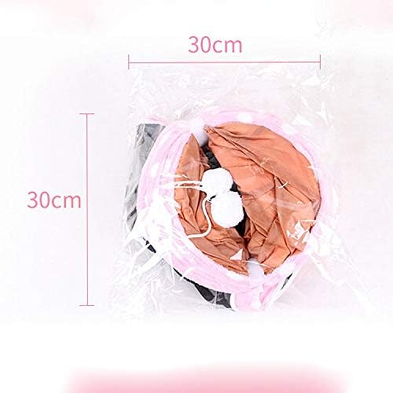 Pet Toys Folding Storage Cat Channel Puzzle Cat Toy Tunnel, Specification: Semicircle(Pink) Pet Toys (Color : Pink) image number 1