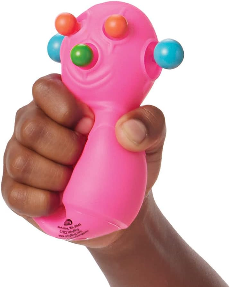 Needoh Panic Pete - Air-Filled Sensory Stress Toy, Squeeze to Pop Eyes, Nose, and Ears, Fun for All Ages, 4 Assorted Bright Colours, Ideal for Stress Relief and Focus image number 6
