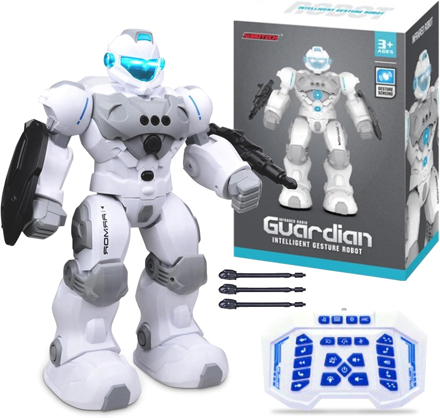 Robot Toys for 6-10 Year Old Kids, Rechargeable Intelligent Programmable RC Robot with 2.4Ghz Gesture Sensing, Christmas Birthday Gifts for Boys Girls image number 6