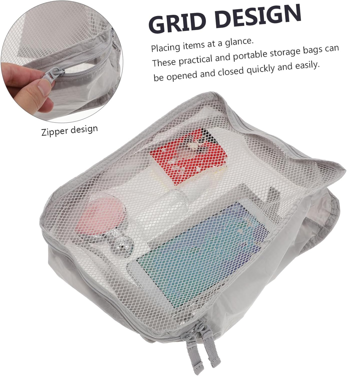 WOFASHPURET Travel Toiletry Bag Polyester Makeup Storage Bag for Home Use and Travel image number 1