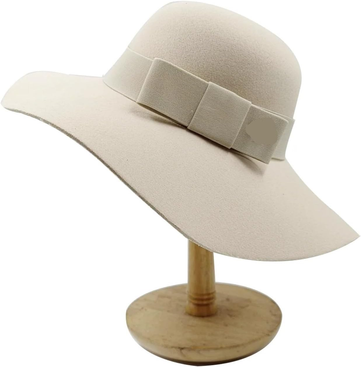 Vintage Style Wide Brim Fedora Hat for Women - Soft Felt Bowler Design with Floppy Brim for All Seasons - Blue image number 3