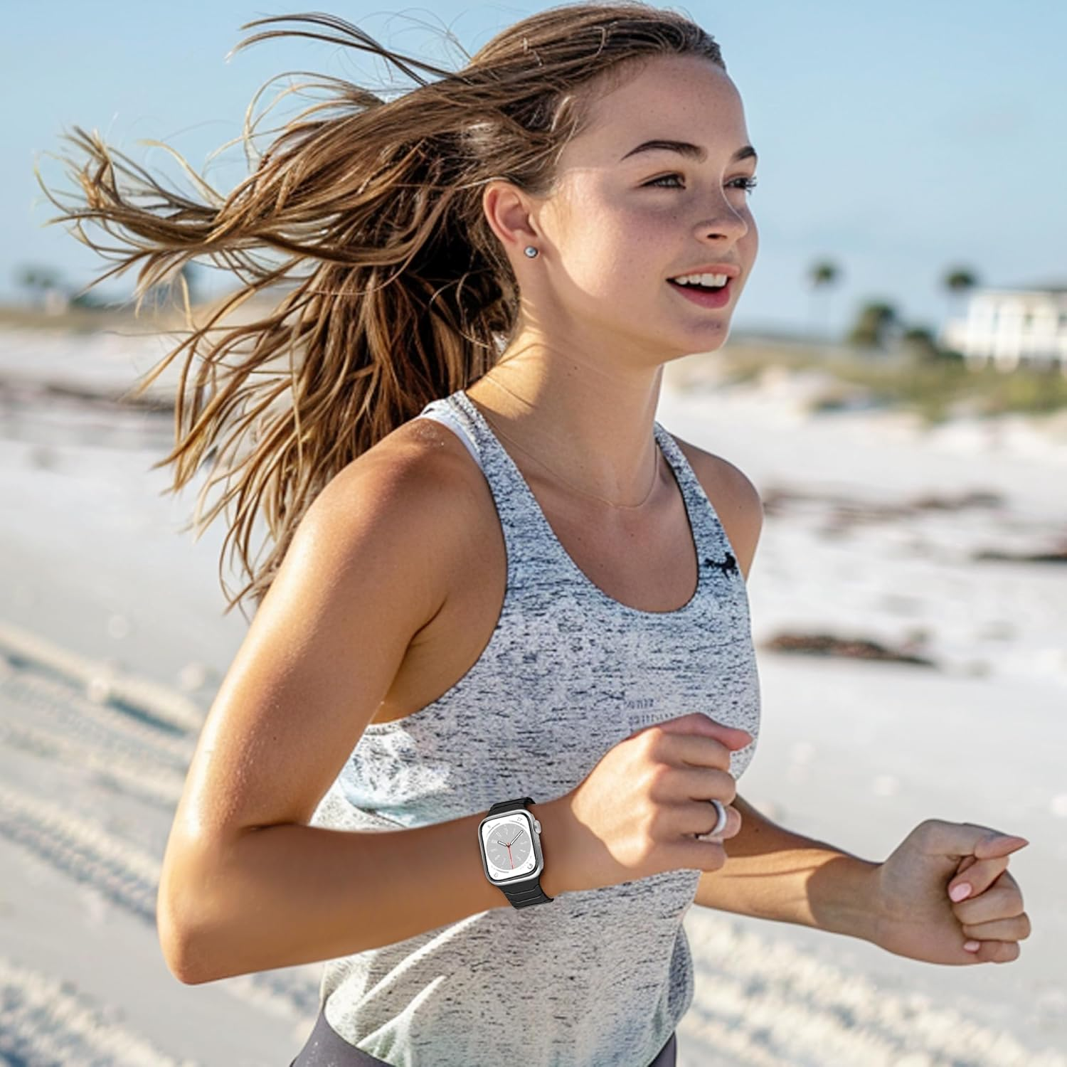 Mazuboho for Apple Watch Band 49Mm 46Mm 45Mm 44Mm 42Mm 41Mm 40Mm 38Mm, Soft Adjustable Comfortable Silicone Magnetic for Apple Watch Strap Ultra 3, Ultra 2, Ultra, Series 11 10 9 8 7 SE 6 5 4 3 2 1 image number 5