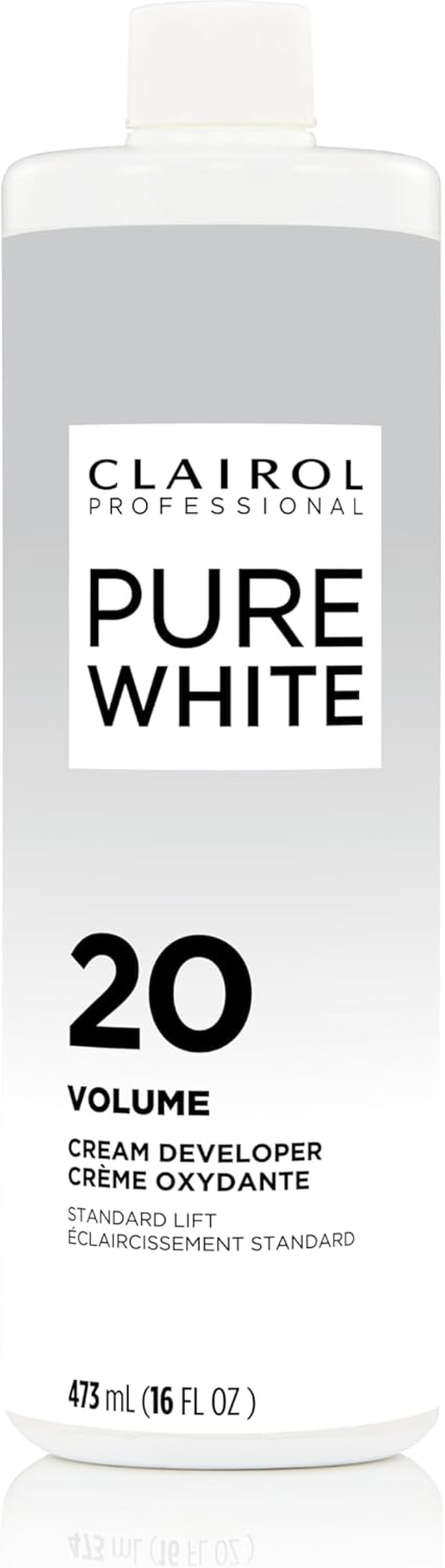 Pure White 20 Volume Creme Developer by Clairol for Unisex - 16 Oz Lightener