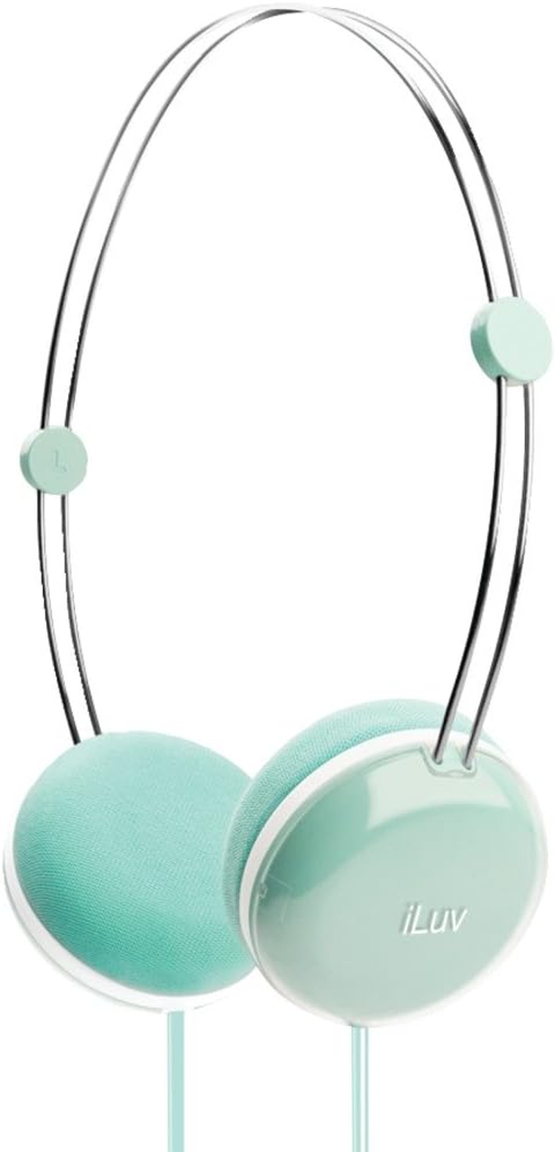 Iluv Ihp613Blp Sweet Cotton High Fidelity Stereo Headphones with Speak EZ Remote for Apple Ipad, Ipod and Iphone - Pastel Blue