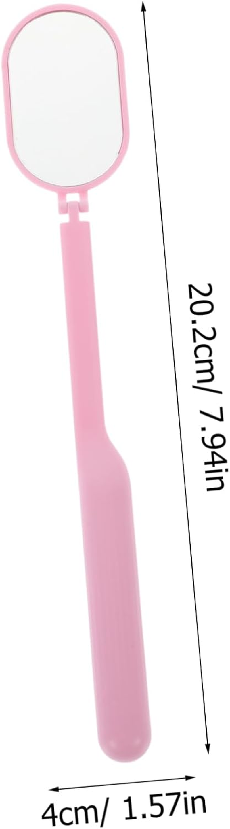 Pink Handheld Lash Extension Mirror Portable Eyelash Check Mirror for Lash Techs Foldable Rotating Design for Salon Use image number 2