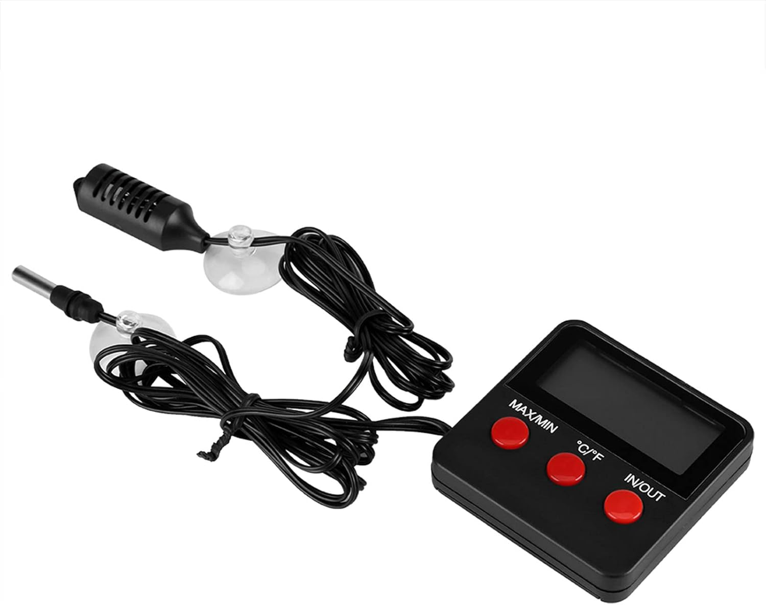 Egg Incubator Thermometer, Digital Thermometer and Hygrometer with Temperature and Humidity Probe for Egg Incubator Reptile Tankindoor Outdoor Data Display