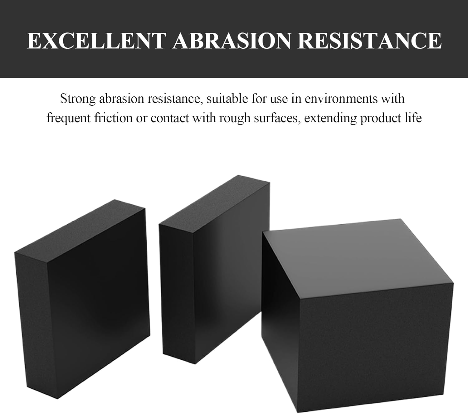 8 Pcs Rubber Blocks 60&times;60&times;2Mm-60&times;60&times;8Mm, Industrial Rubber Pads Suitable for Buildings and Homes,60&times;60&times;5Mm image number 4