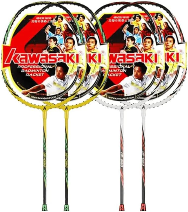 KW 2-Player Durable Badminton Racket Set Badminton Racquets Set with Shuttlecocks a Free Cover - Blue image number 4