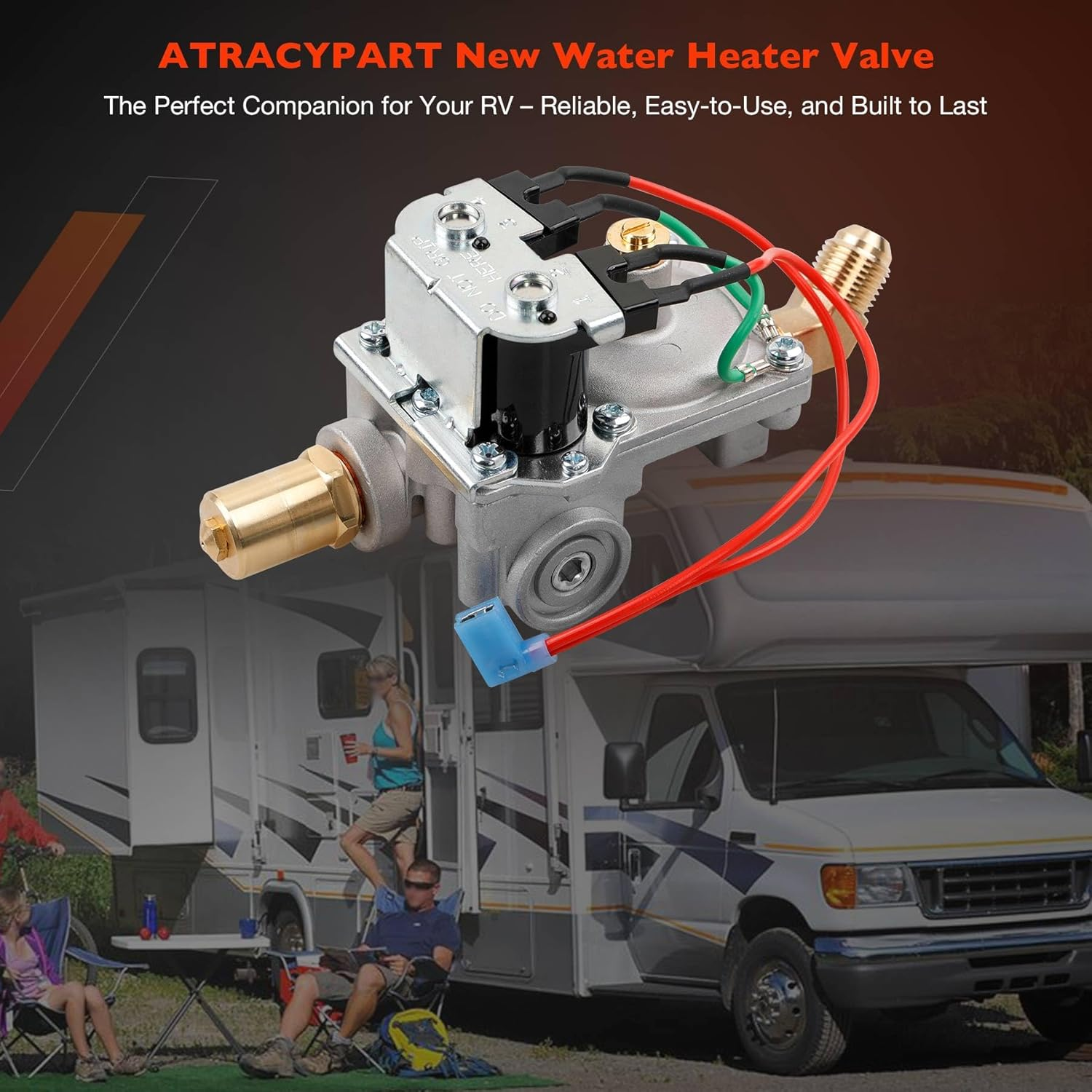 92089 RV Water Heater Gas Valve &ndash; Compatible with Atwood 10 Gal Electronic Ignition Water Heaters (G10-1E, G10-2E, GC10-1E, GC10A-2E) &ndash; Solenoid Valve for OEM #93844, 93870, 93321, 92078 image number 3