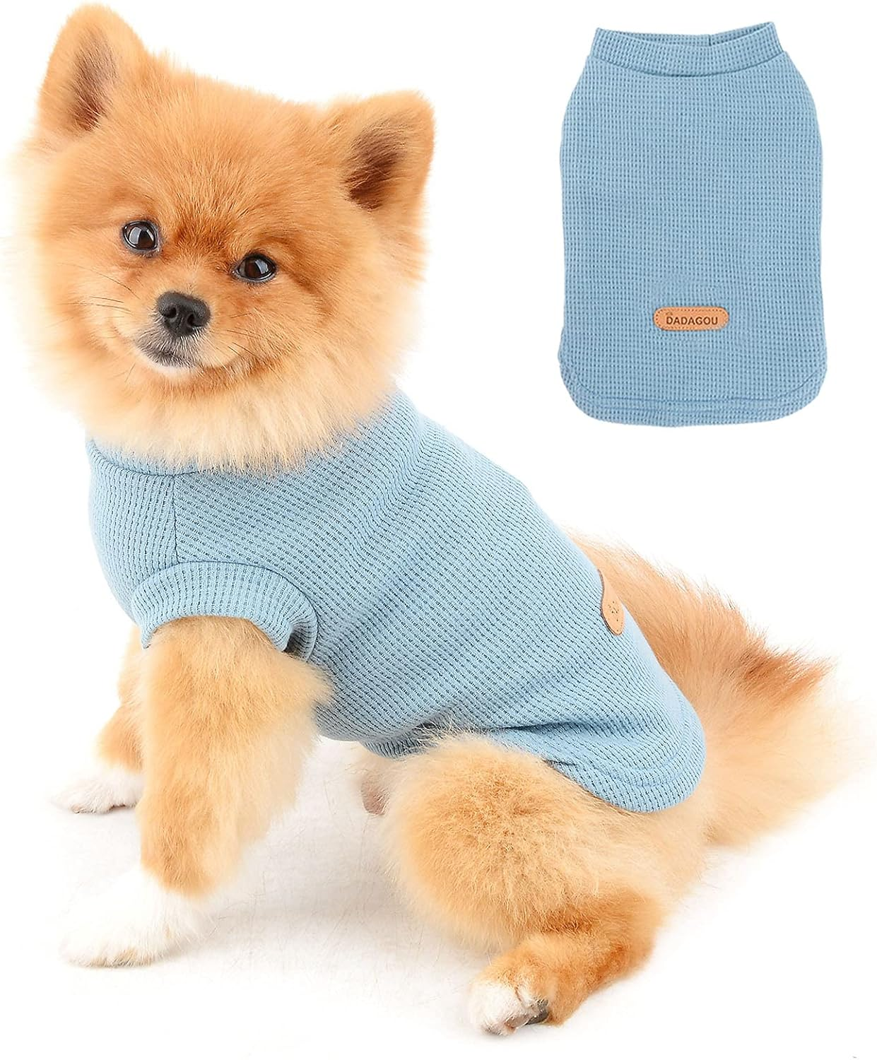 PAIDEFUL Dog Shirts for Small Medium Dogs Cats Boys Girls Solid Color Soft Cotton Vest Tee Seeveless Breathable Tank Tops Puppy Chihuahua Yorkie Clothes T Shirts Pet Summer Wearing Outdoor